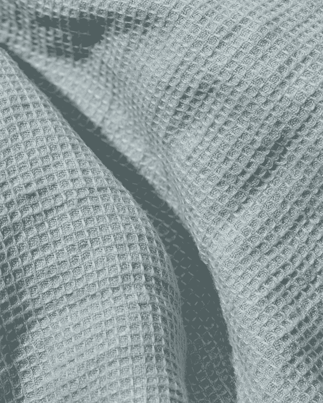 Merci - Serviette De Bain En Lin Nid D'Abeille - Gris Vésuve