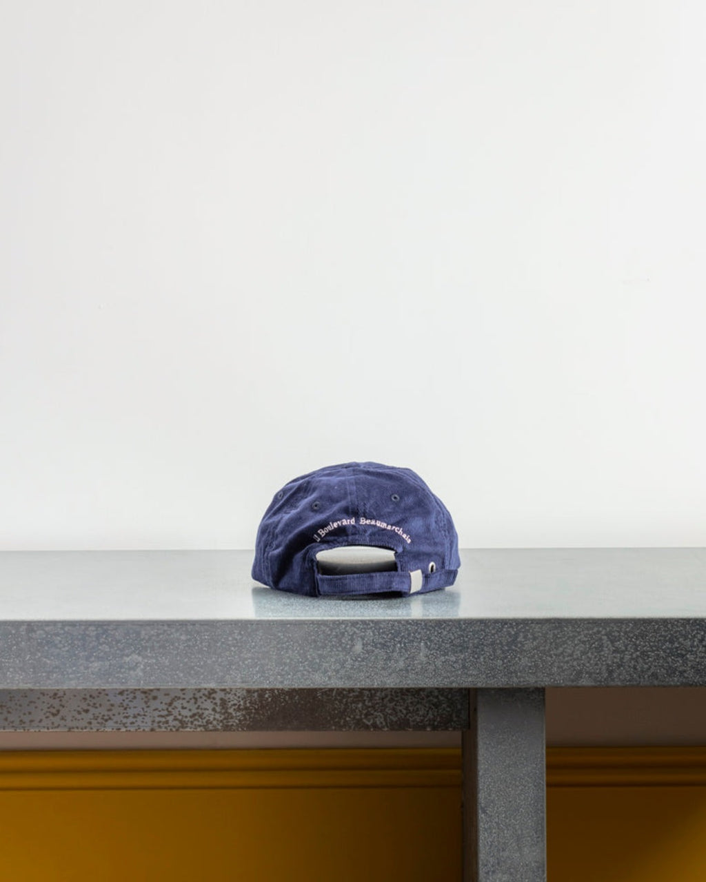 Merci - Casquette Brodée Non Merci - Velours Marine