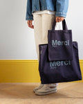 Merci - Tote Bag En Coton - Marine