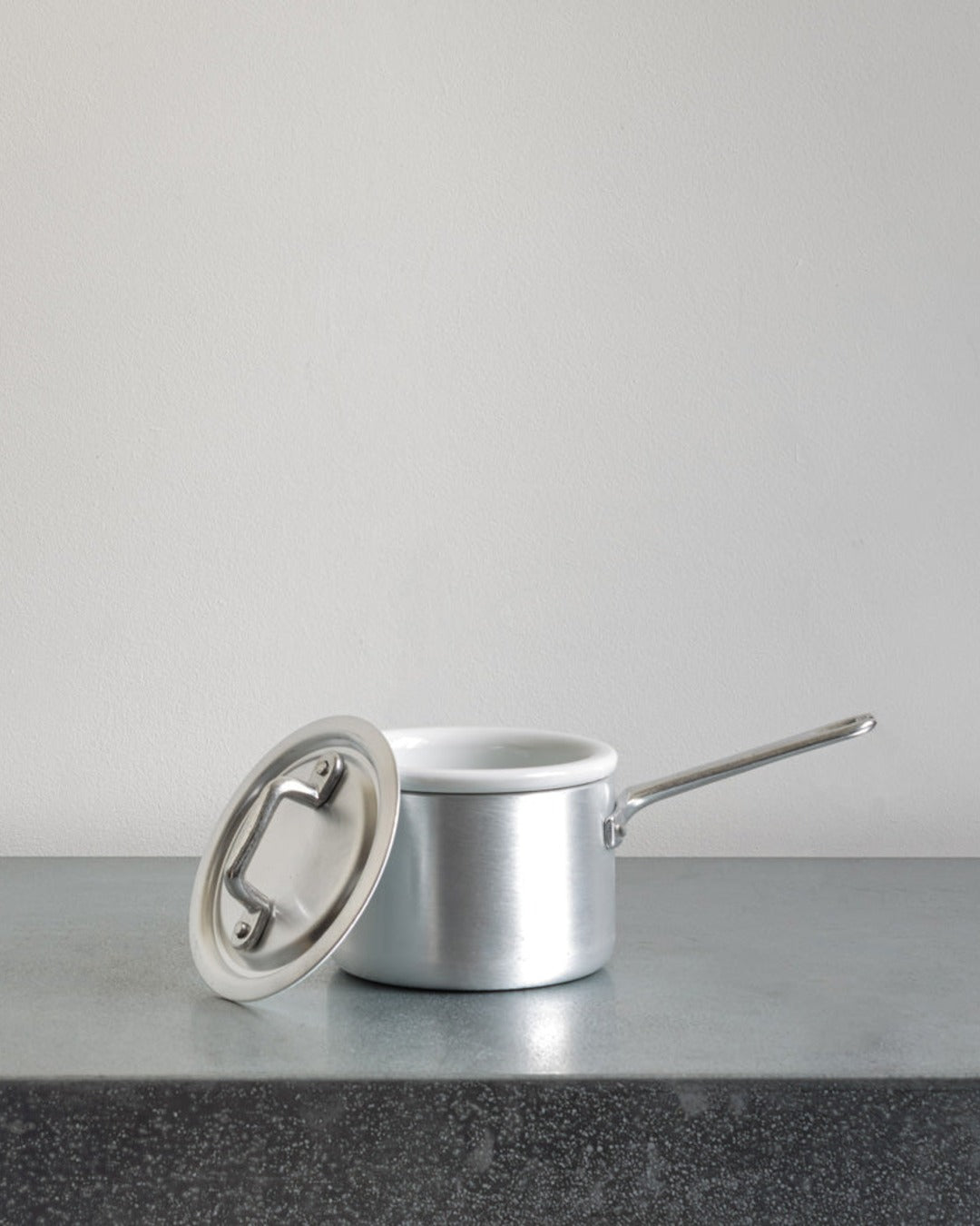 Italo Ottinetti - Casserole Haute Et Couvercle En Aluminium