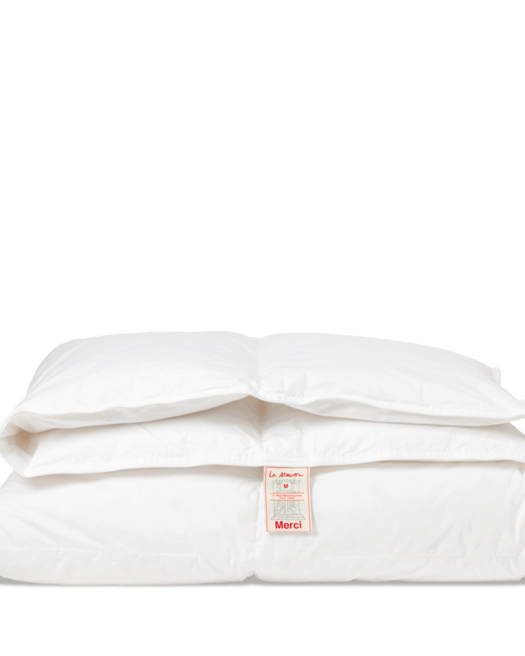 Merci - Natural Down and Feather Duvet - White