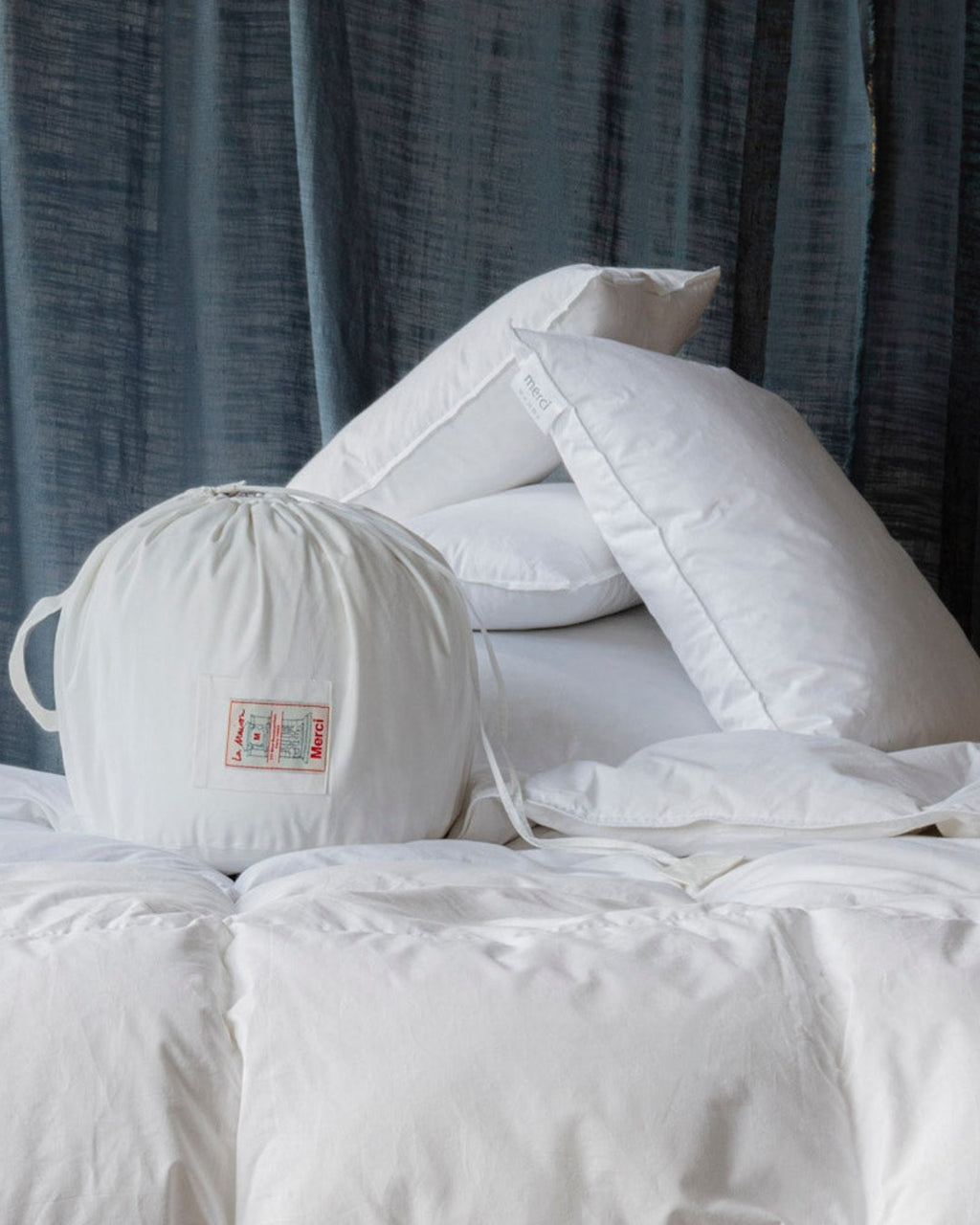Merci - Natural Down and Feather Duvet - White