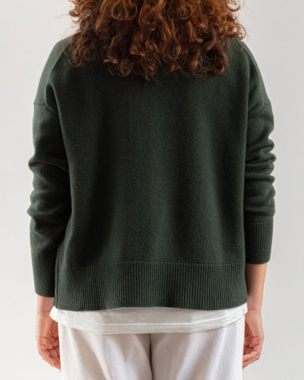 Merci - chimney collar cashmere jumper - Khaki