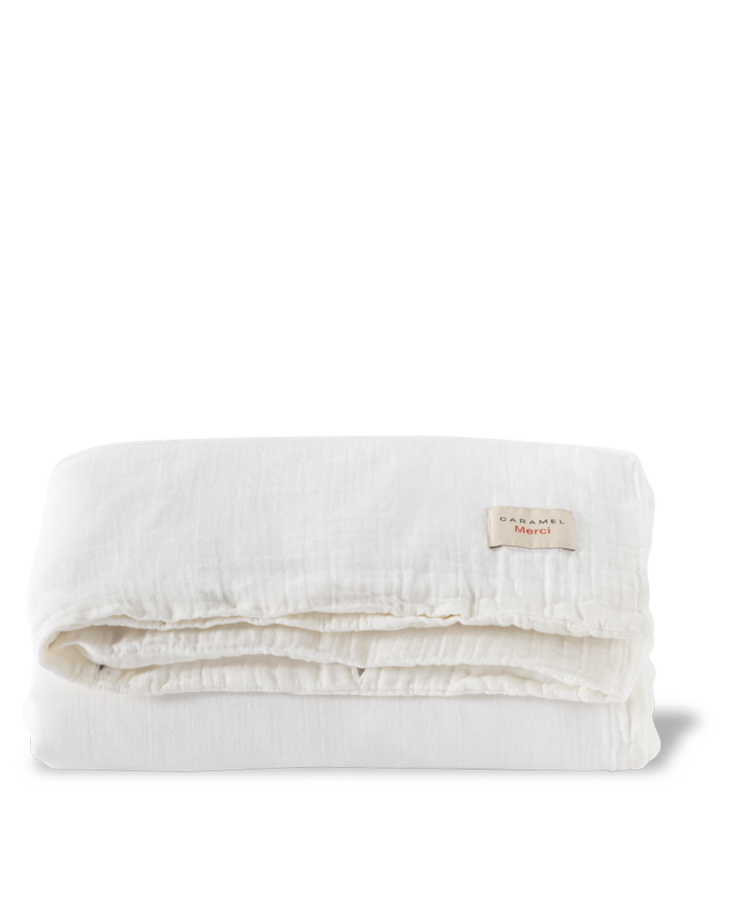 Merci x Caramel - Housse De Couette En Gaze De Coton - Blanc De Meudon
