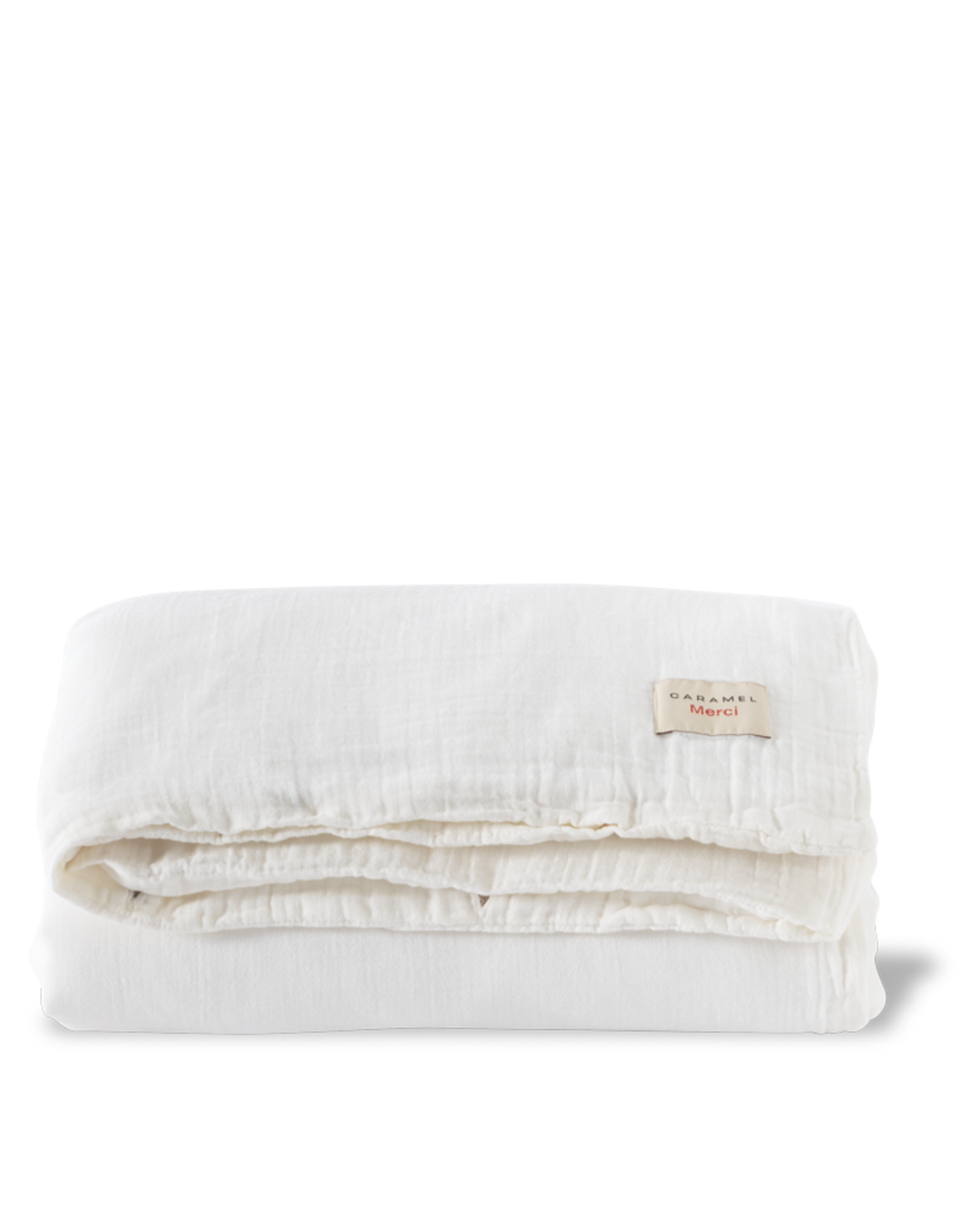 Merci x Caramel - Caramel x Merci - Cotton gauze duvet's cover - Meudon White