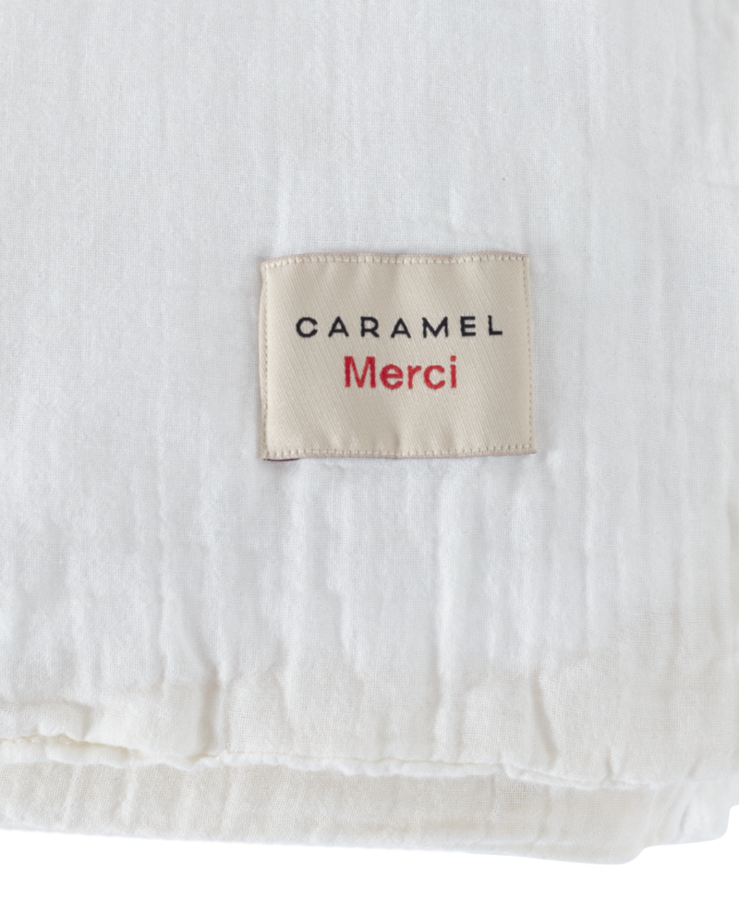 Merci x Caramel - Housse De Couette En Gaze De Coton - Blanc De Meudon