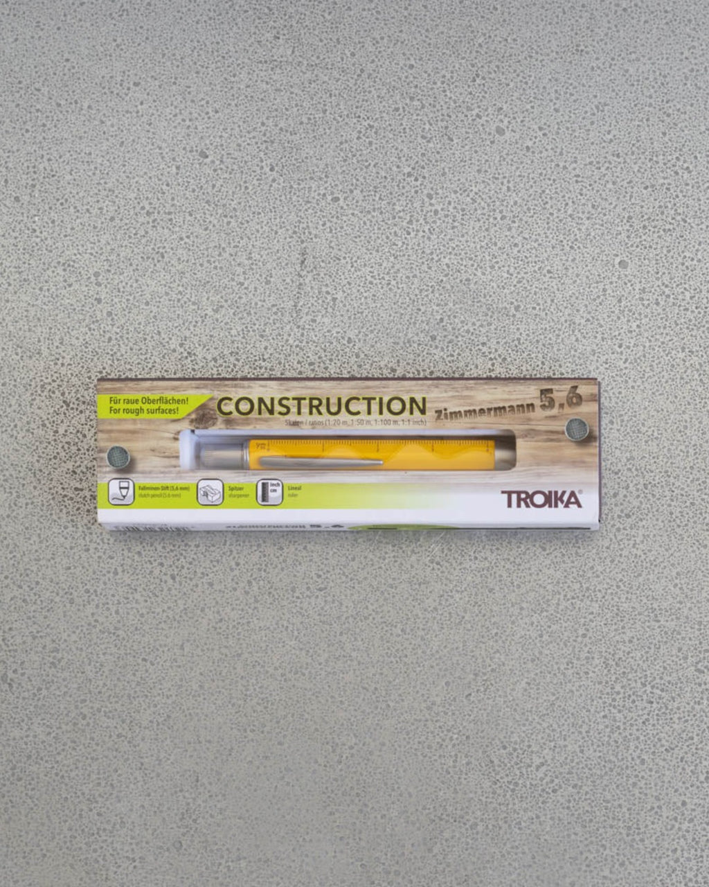 Troika - Stylo De Construction Zimmerman - Jaune