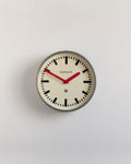 Newgate - The Luggage Galvanized Wall Clock - Red Hands