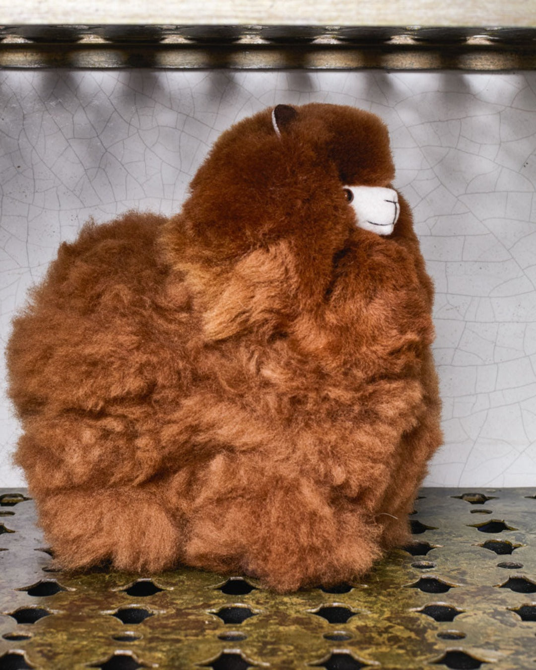 Inkari - Peluche Lama En Alpaga - Noisette