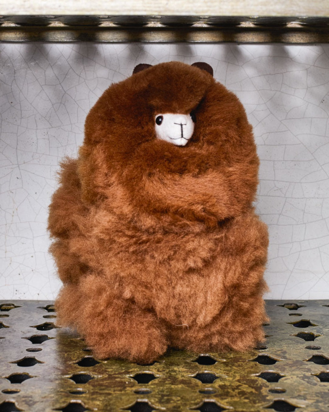 Inkari - Peluche Lama En Alpaga - Noisette