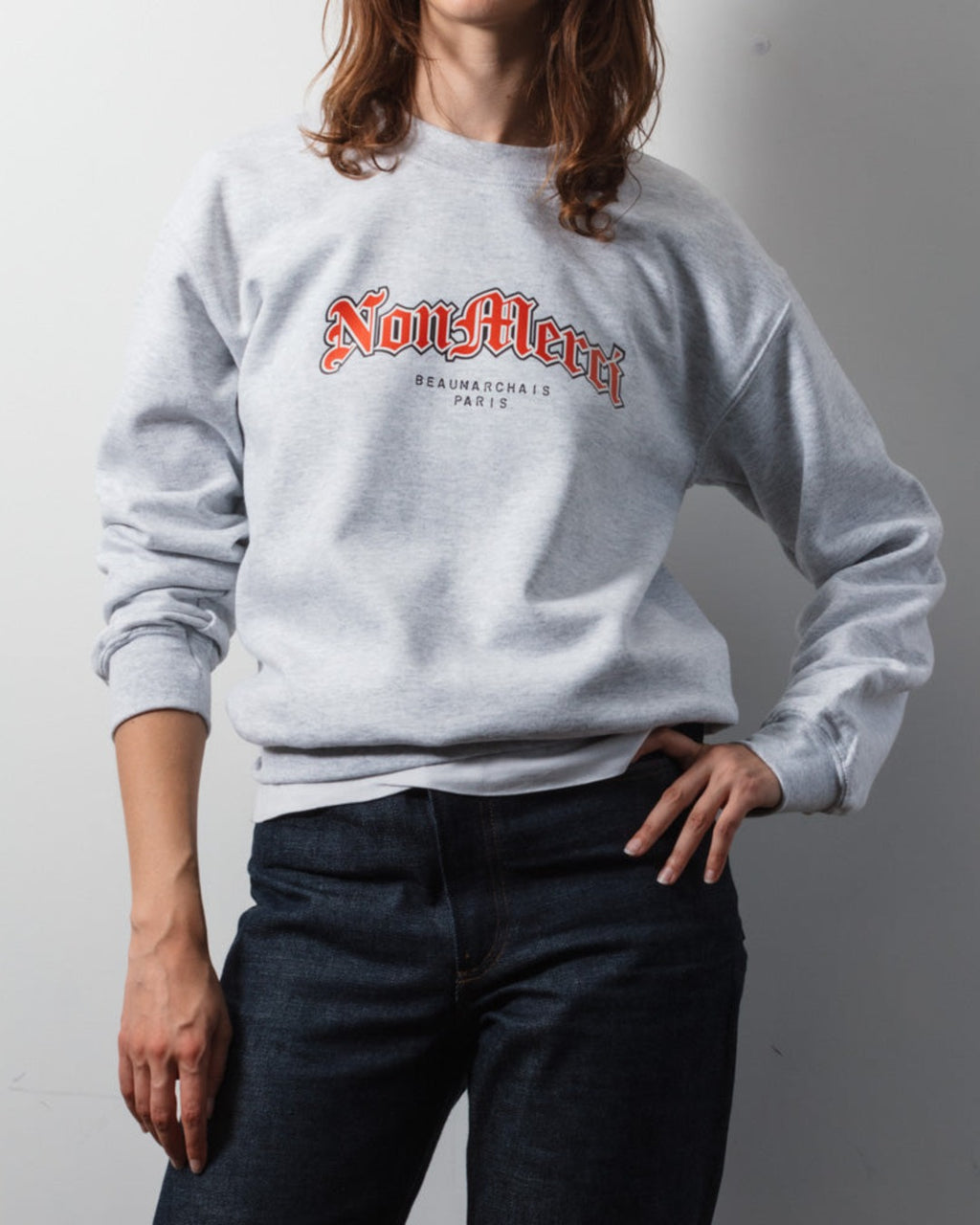 Merci - Gothic Sweat Non - Grey