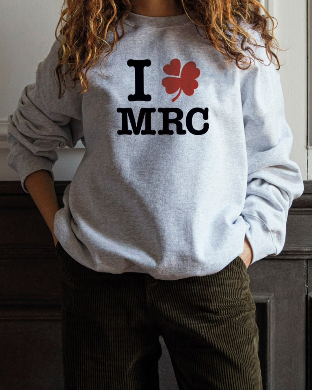 Merci - Sweat I love MRC - Gris