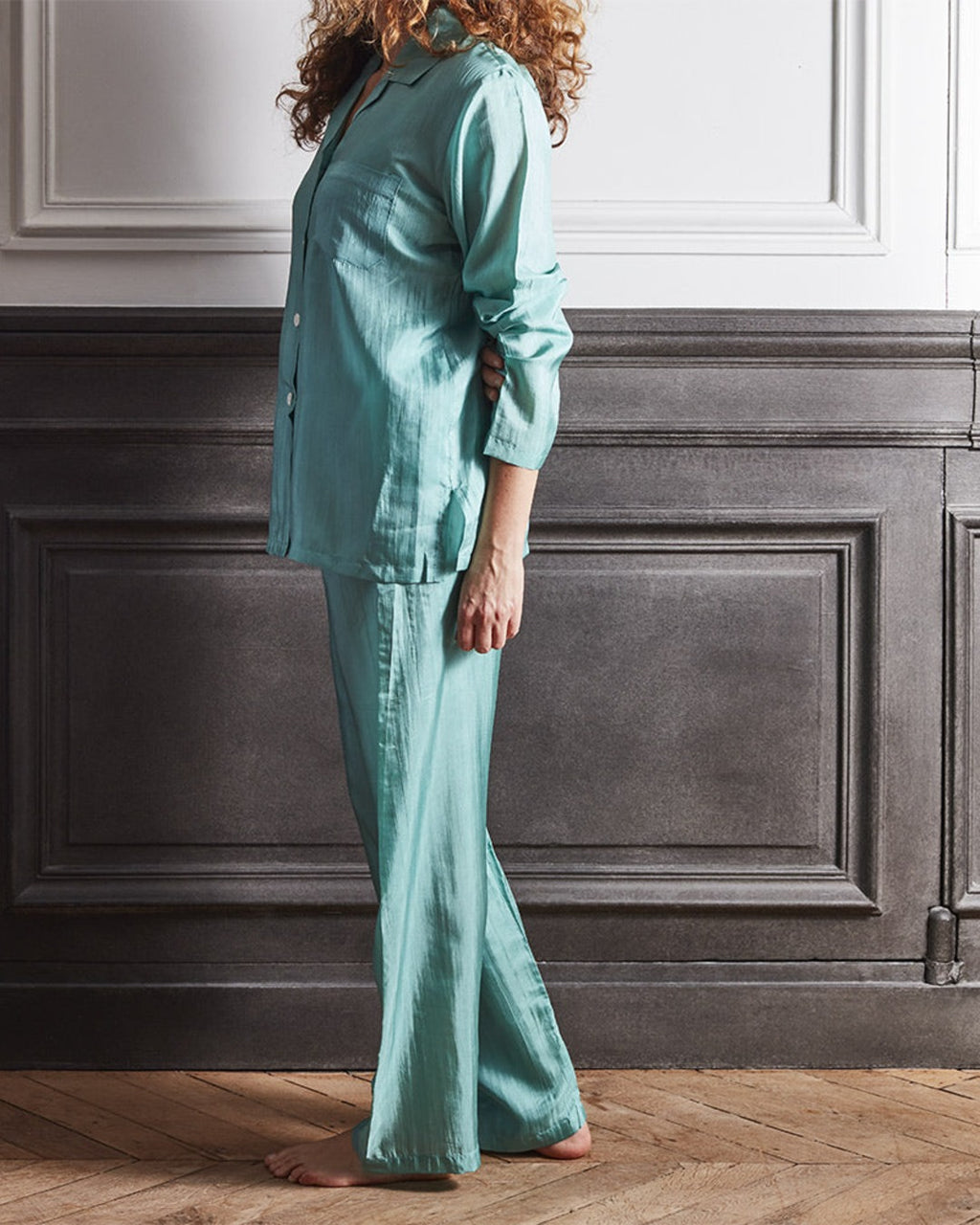 Merci - Pyjama en Soie - Vert