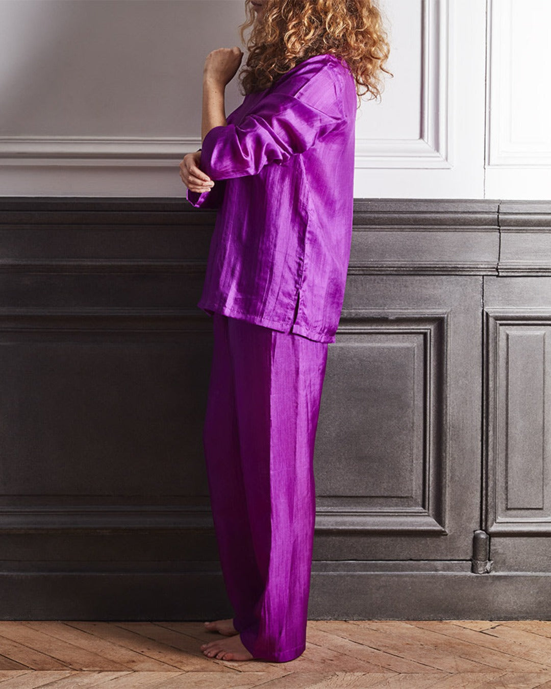Merci - Silk Pyjama - Purple