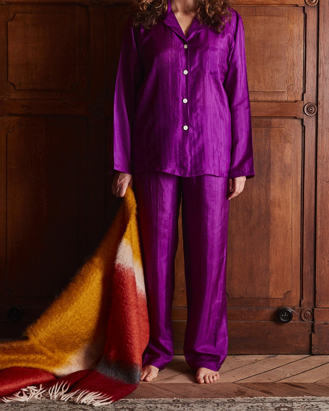 Merci - Pyjama en Soie - Violet