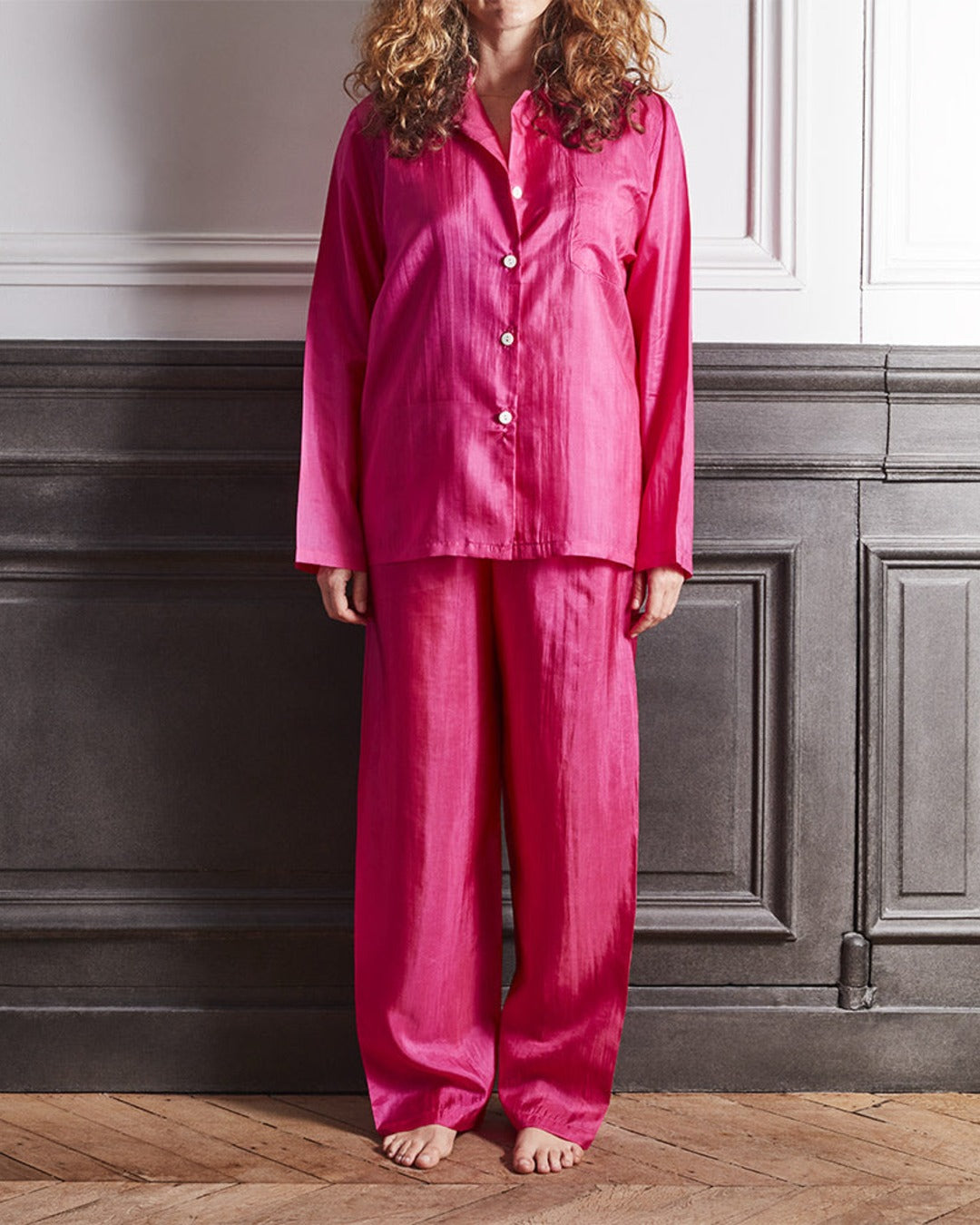Merci - Silk Pyjama - Fuschia