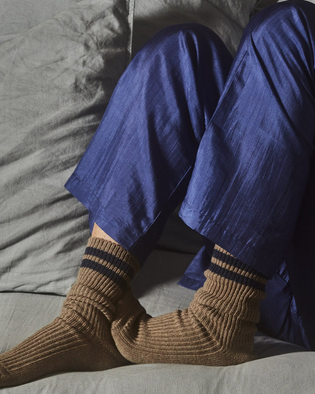Merci - Pyjama en Soie - Bleu