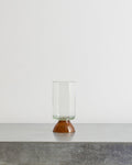 Q De Bouteilles - Stemmed glass - Clear & Brown