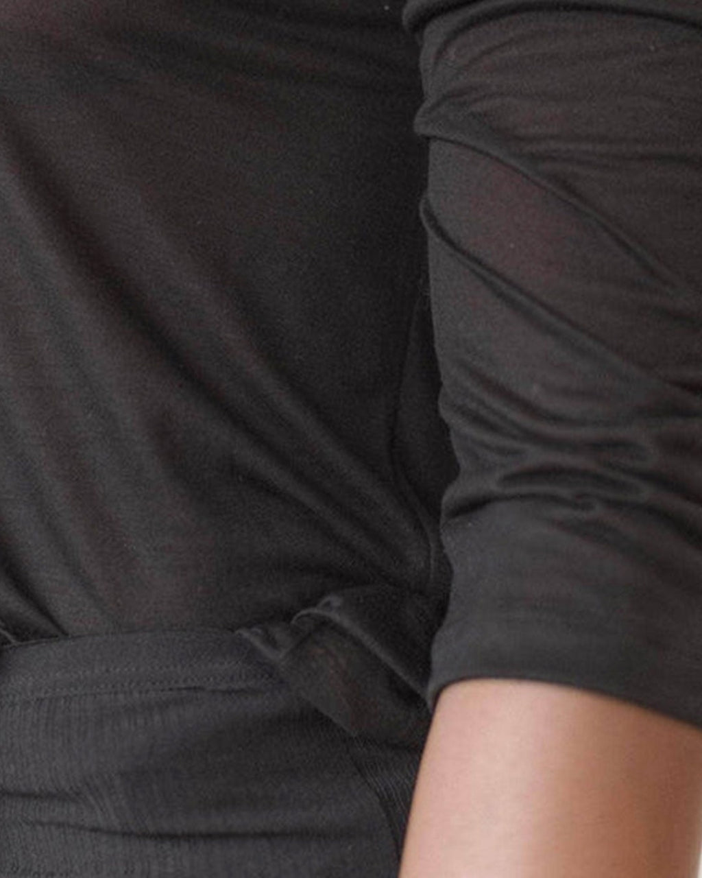 Baserange - Long Sleeve Top - Black