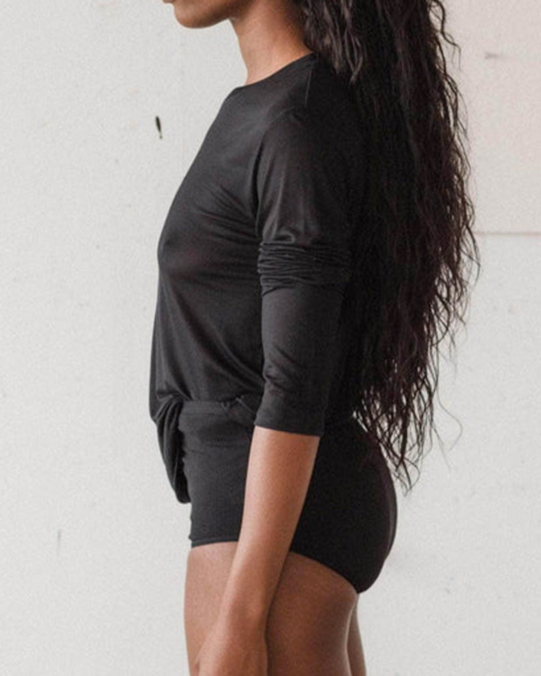 Baserange - Long Sleeve Top - Black