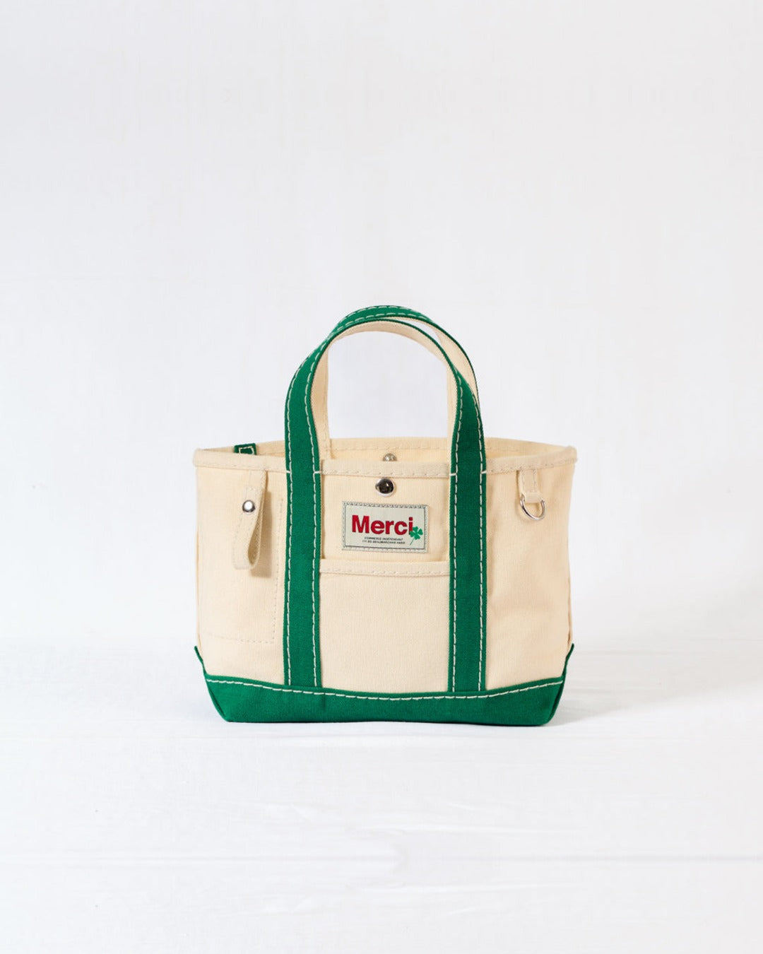 Merci - Candide shopping bag in canvas - Green