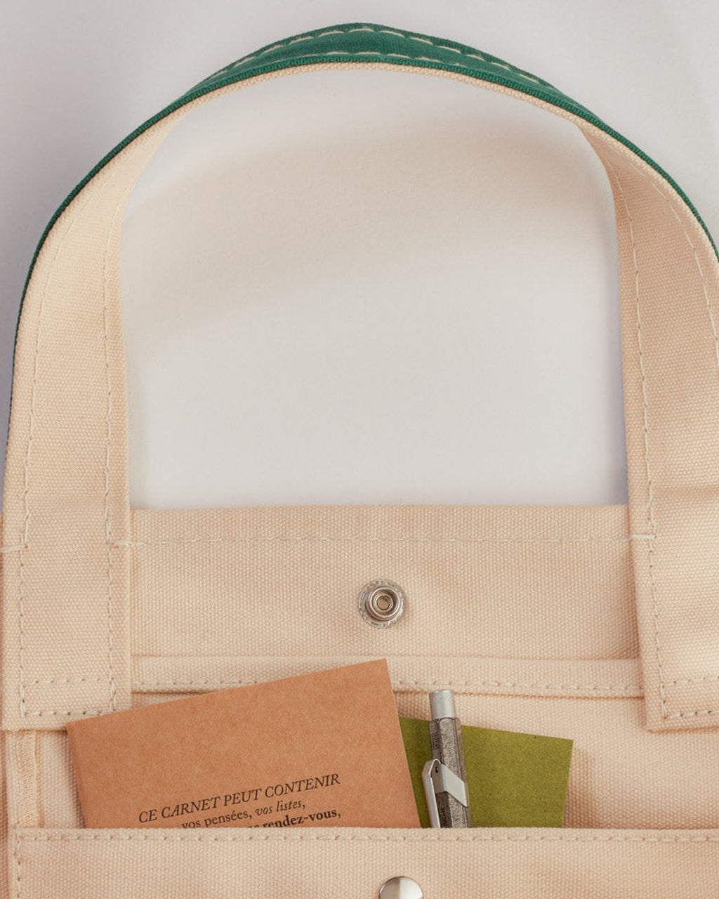 Merci - Candide shopping bag in canvas - Green