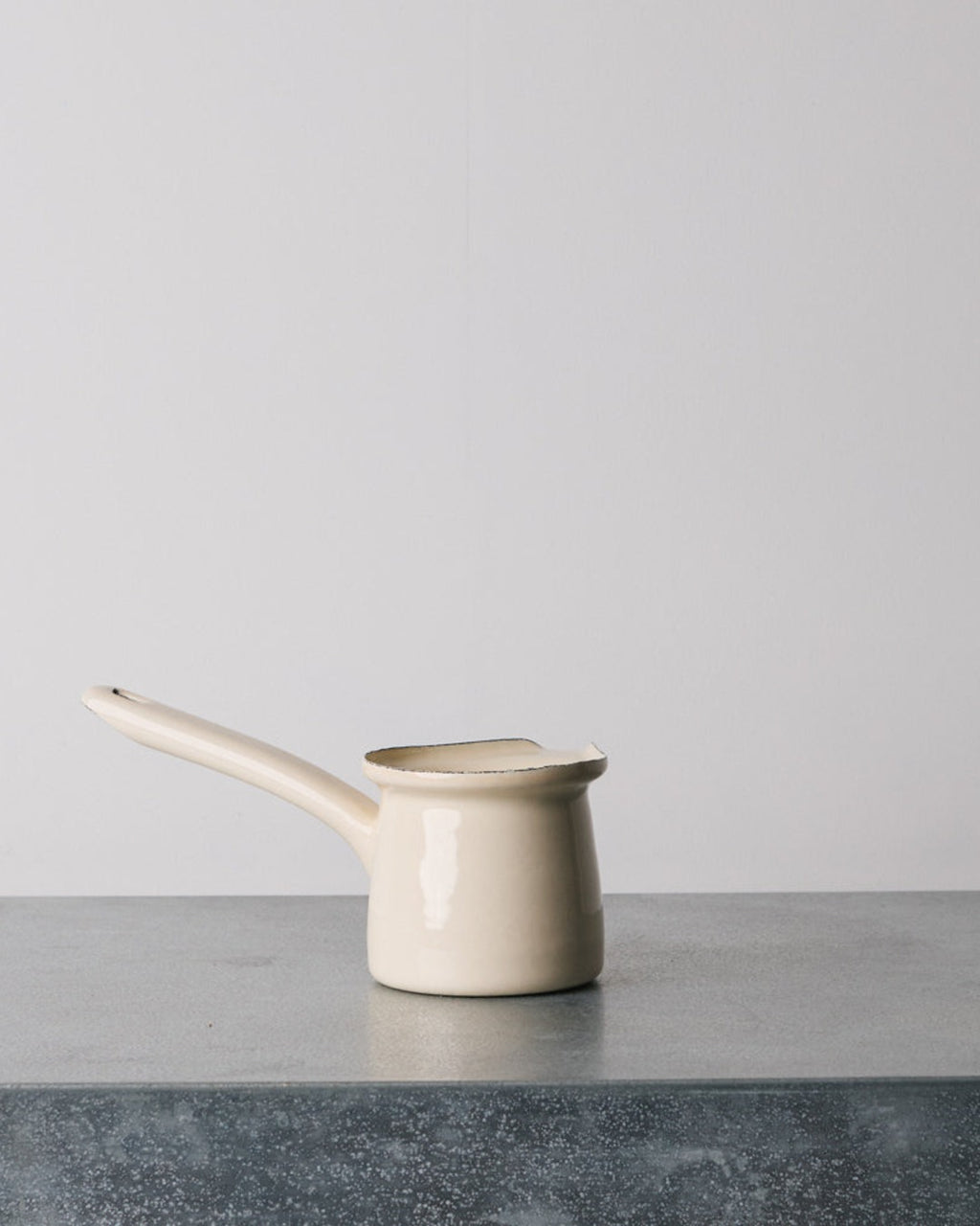 Elifle Enamelware - Petite Casserole - Ivoire
