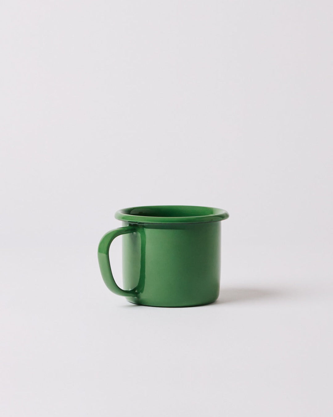 Elifle Enamelware - Hollow handle mug - Green