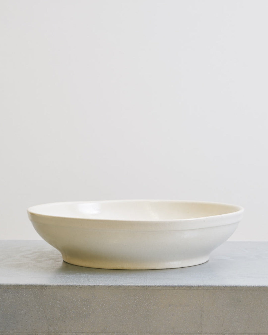 Merci - Stoneware Salad Bowl - White