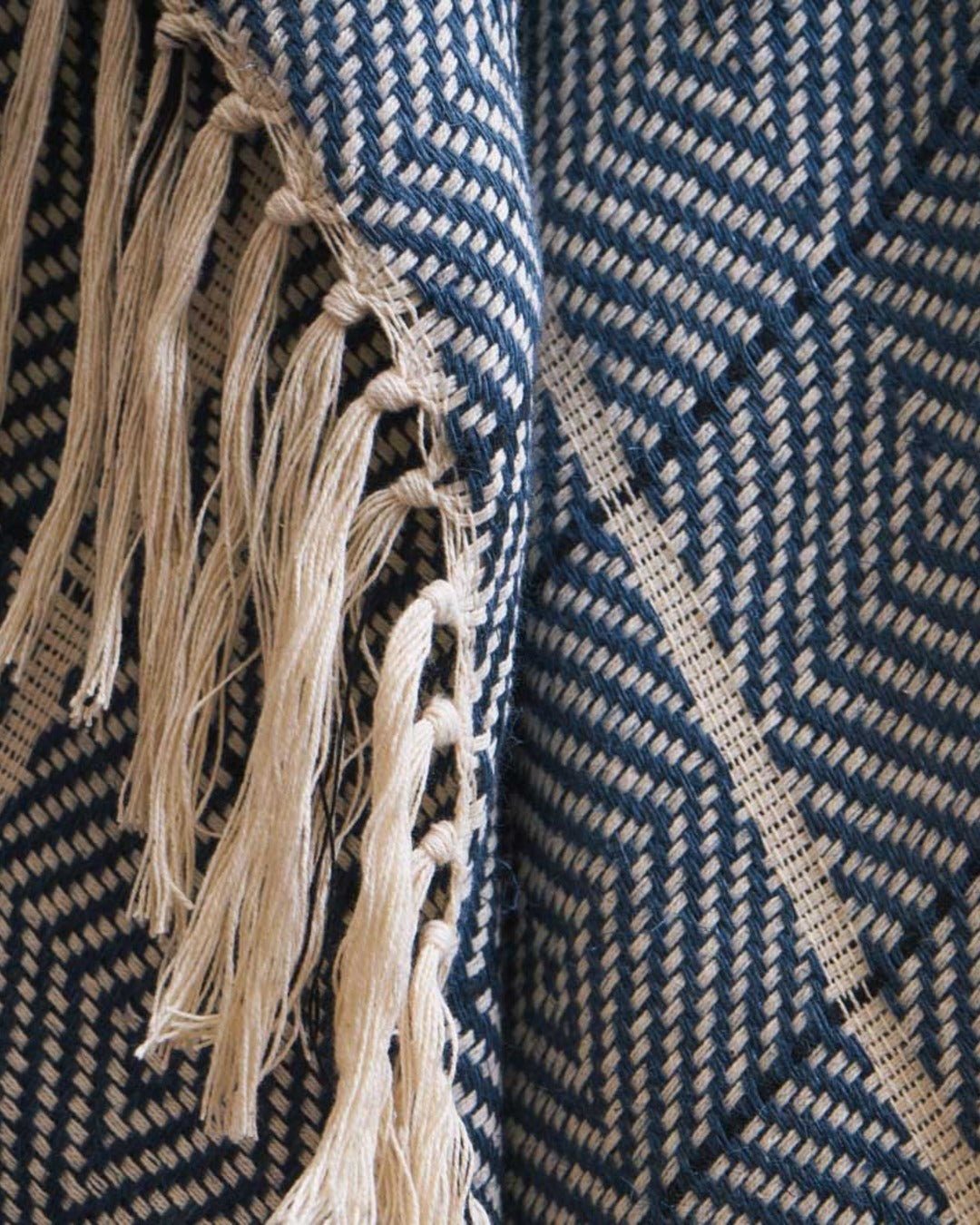 Bed And Philosophy - Plaid En Lin Et Coton Canyon - Denim