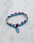 Ottomania - Stripes crochet bracelet - Blue