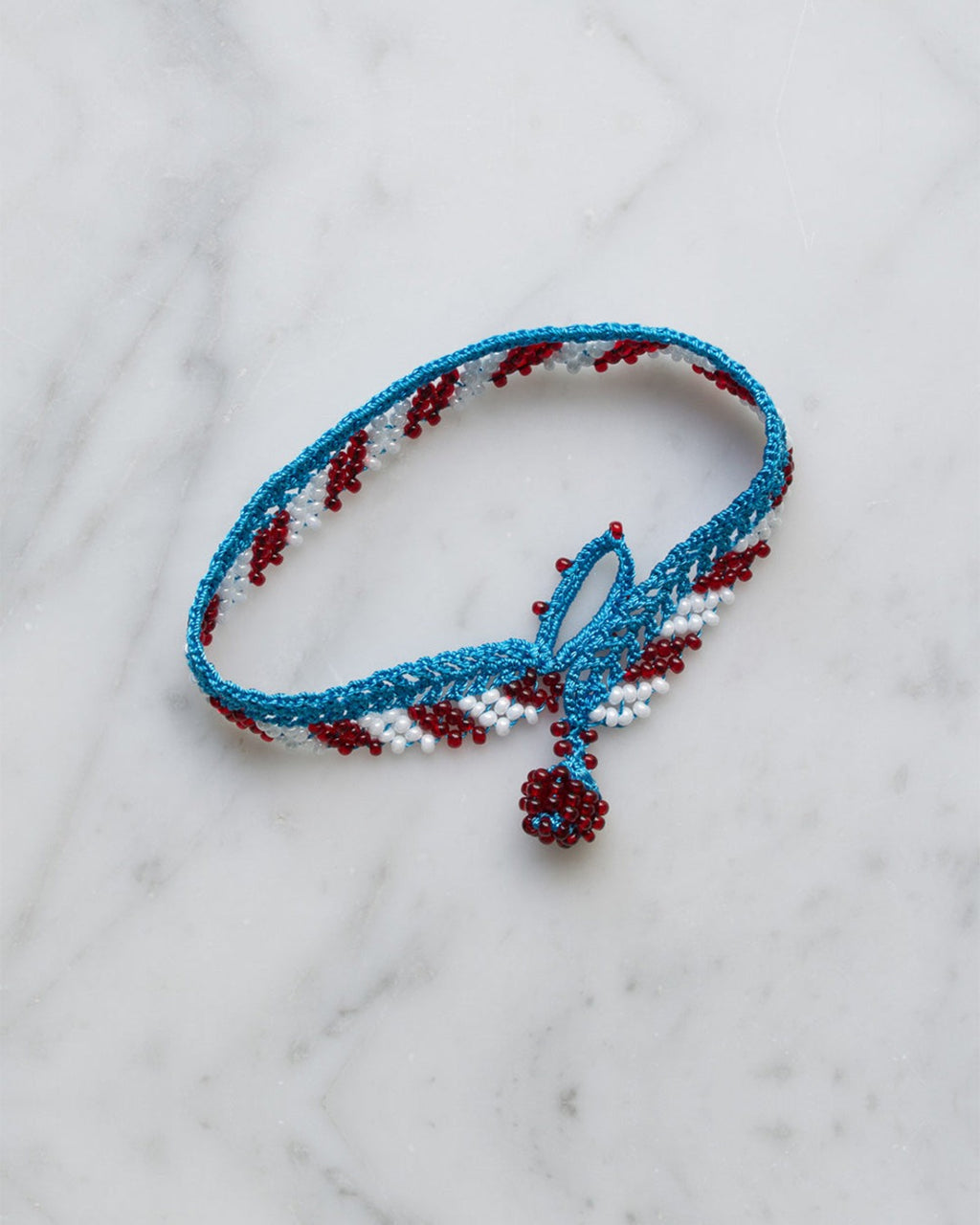 Ottomania - Stripes crochet bracelet - Blue