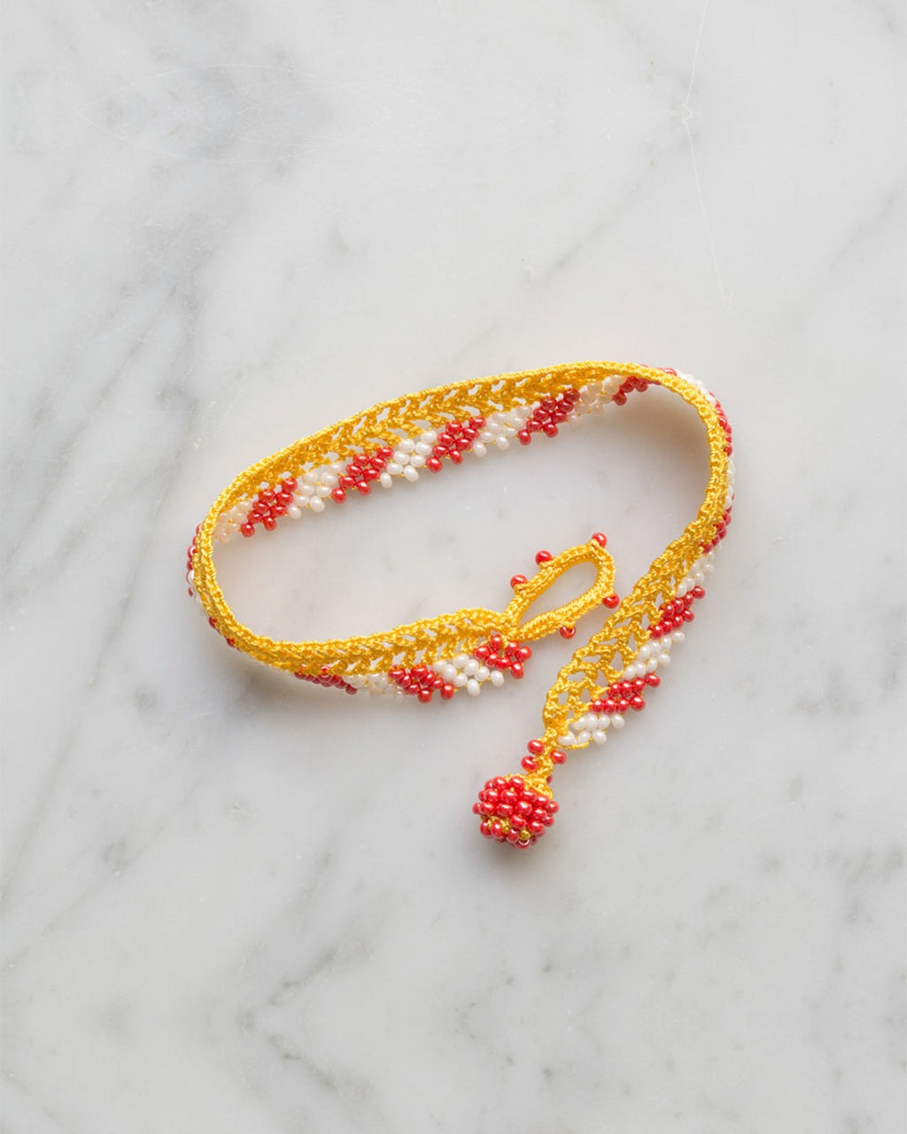 Ottomania - Bracelet Crochet Stripes - Jaune