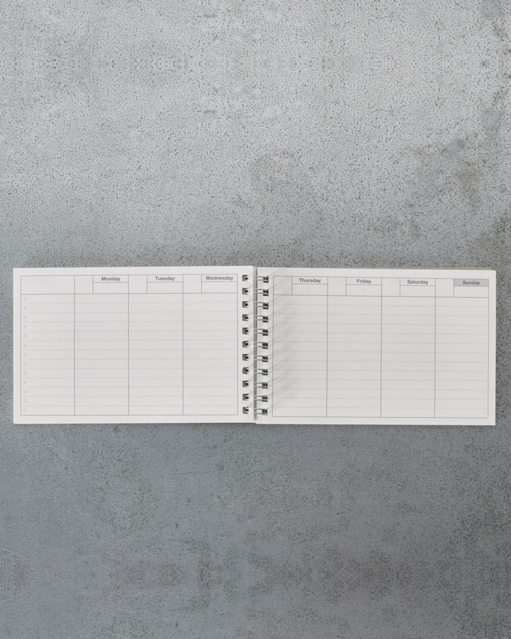 Merci - Agenda Weekly Schedule - Orange