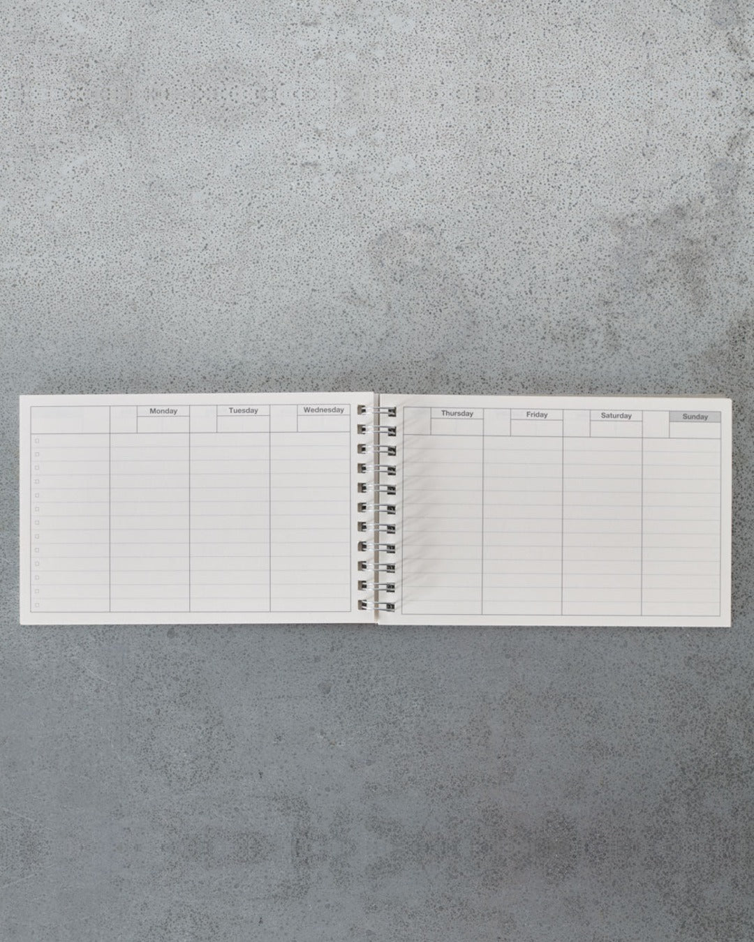 Merci - Agenda Weekly Schedule - Orange