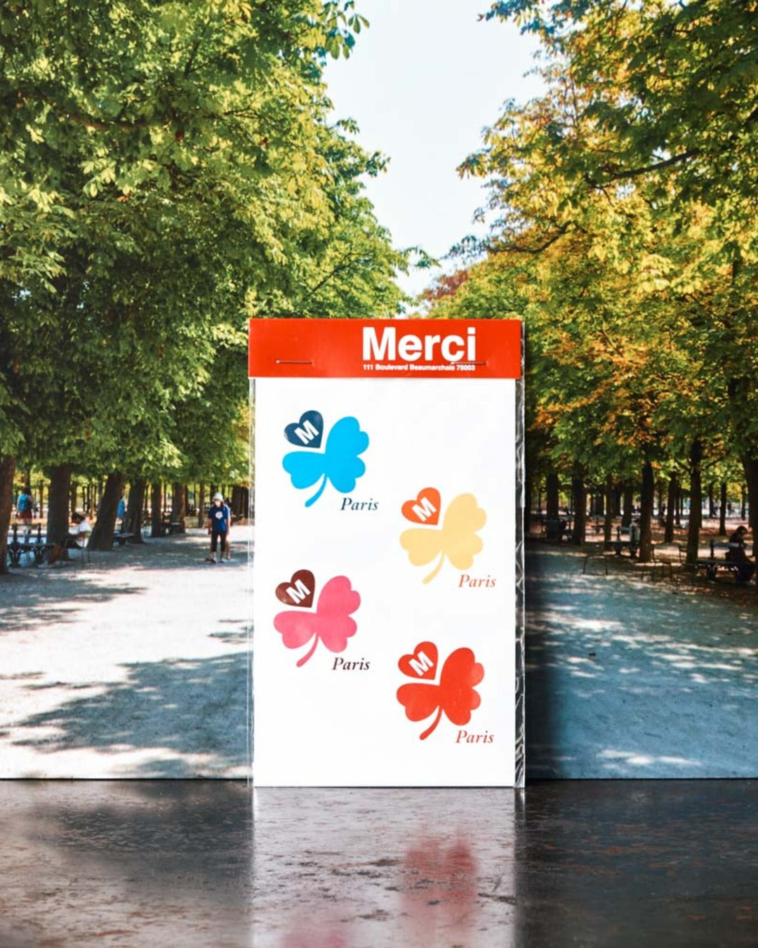 Merci - Stickers Trèfle