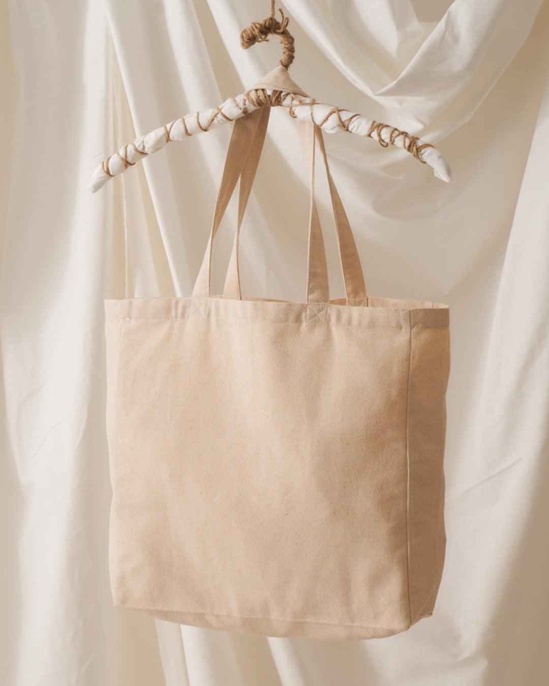 Merci - Cotton Tote Bag - White