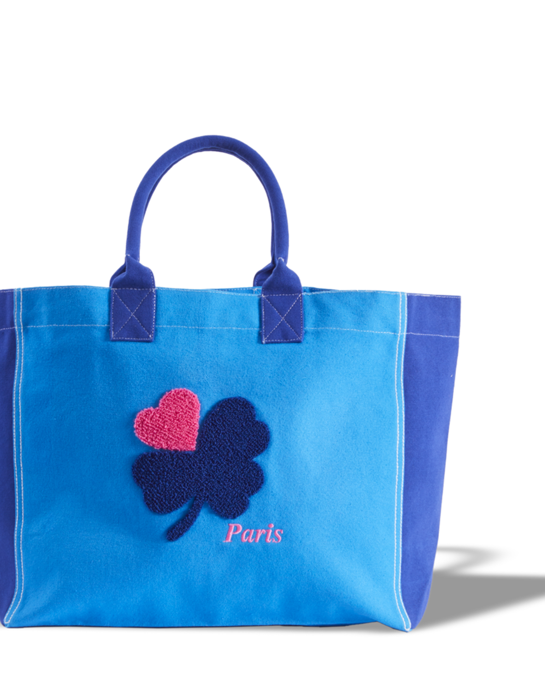Merci - Cabas Tréfle Bouclette - Bleu