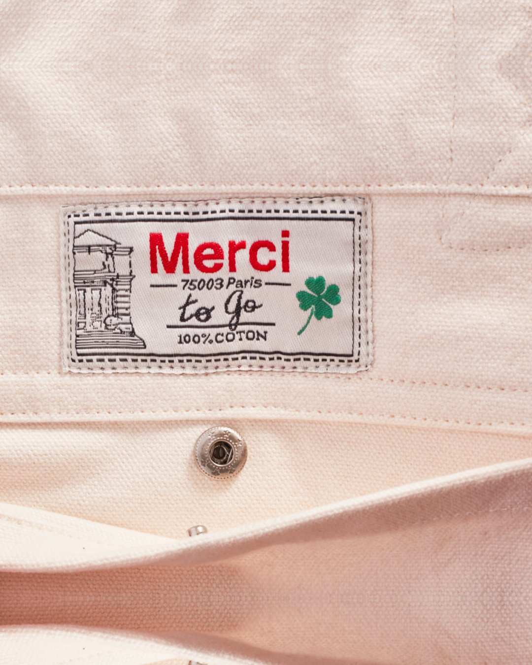 Merci - Clover-Heart Shopping Bag - Pink