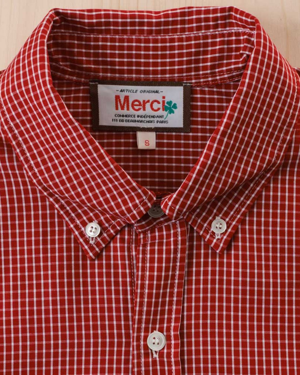 Merci - Basile Shirt - Red Check