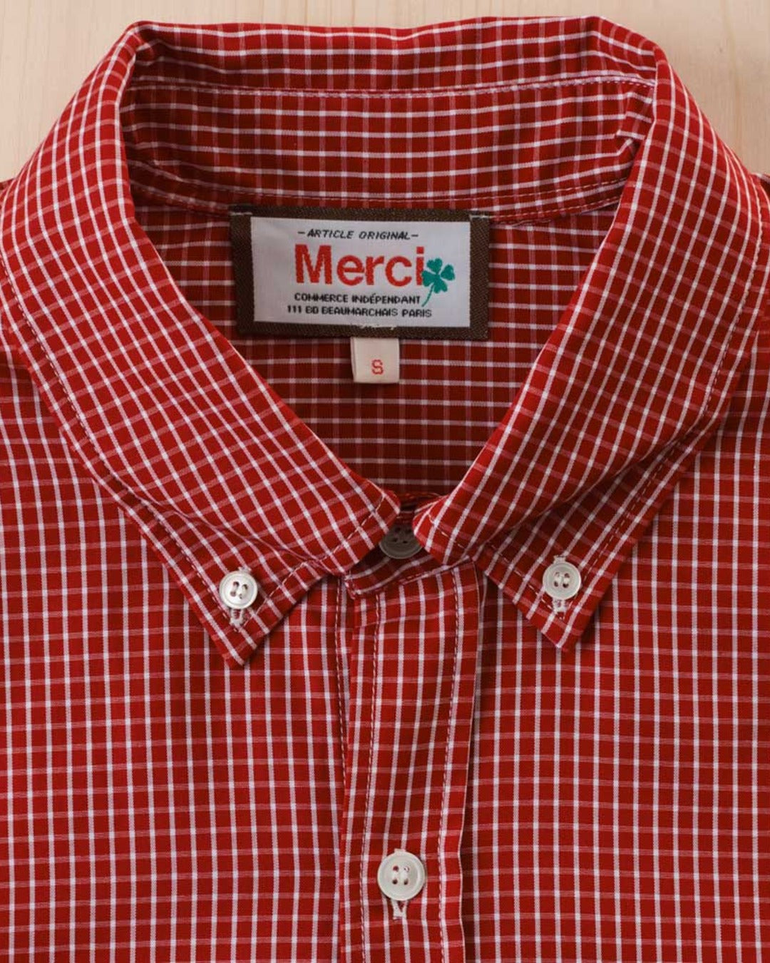 Merci - Basile Shirt - Red Check