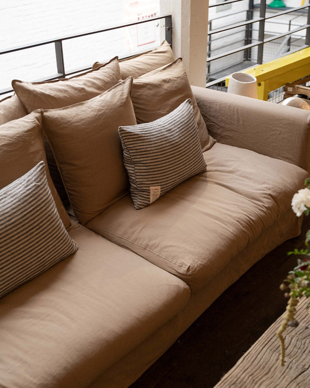 Merci - Sofa cover - Cha Iro Brown