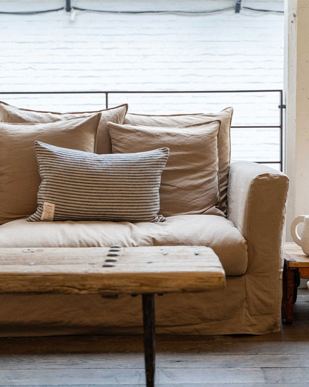 Merci - Sofa cover - Cha Iro Brown