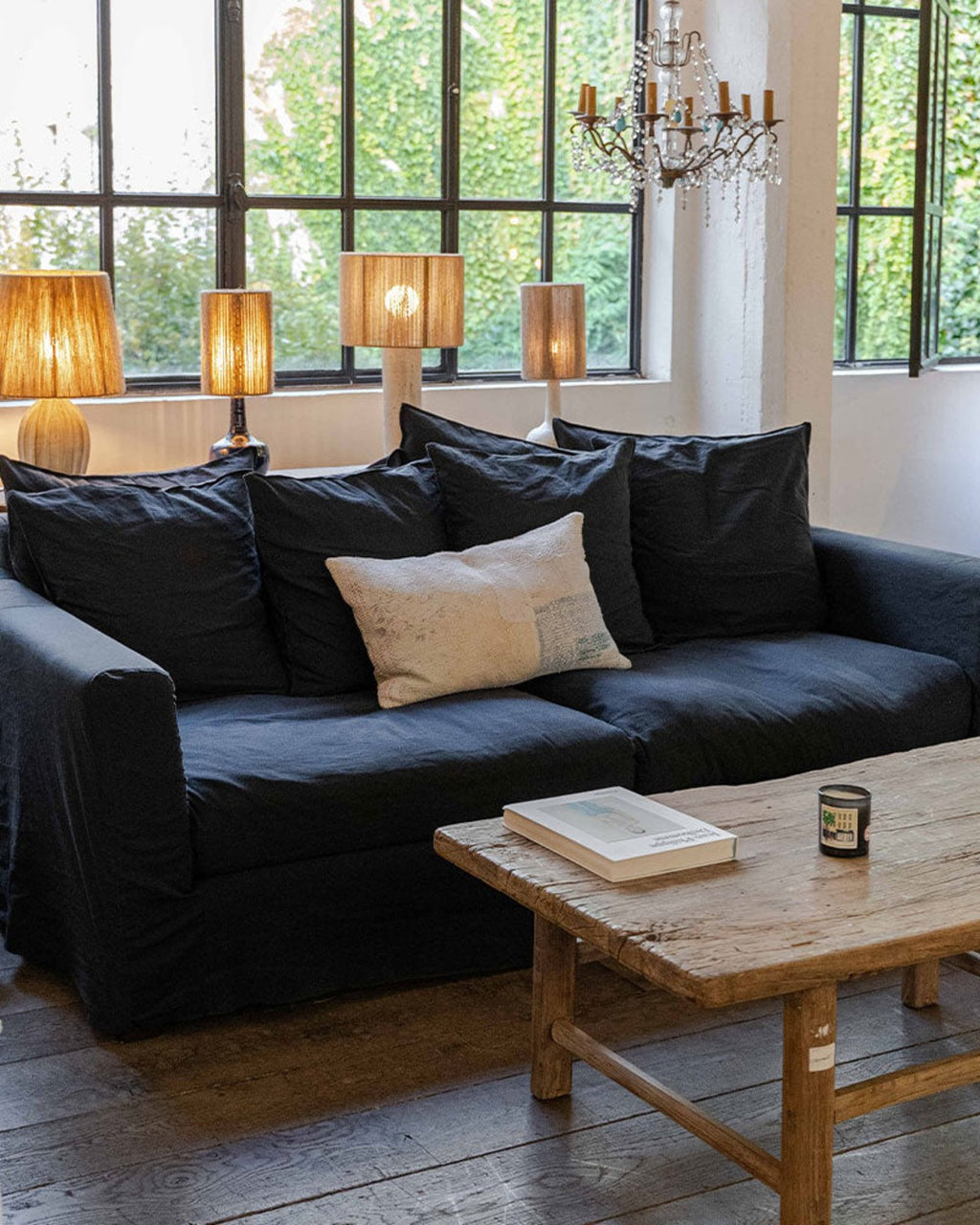 Merci - Sofa cover - Ink Blue
