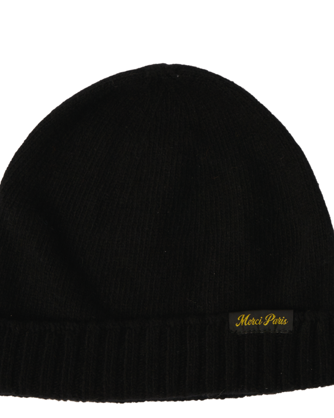 Merci - Wool and cashmere hat - Black & Yellow