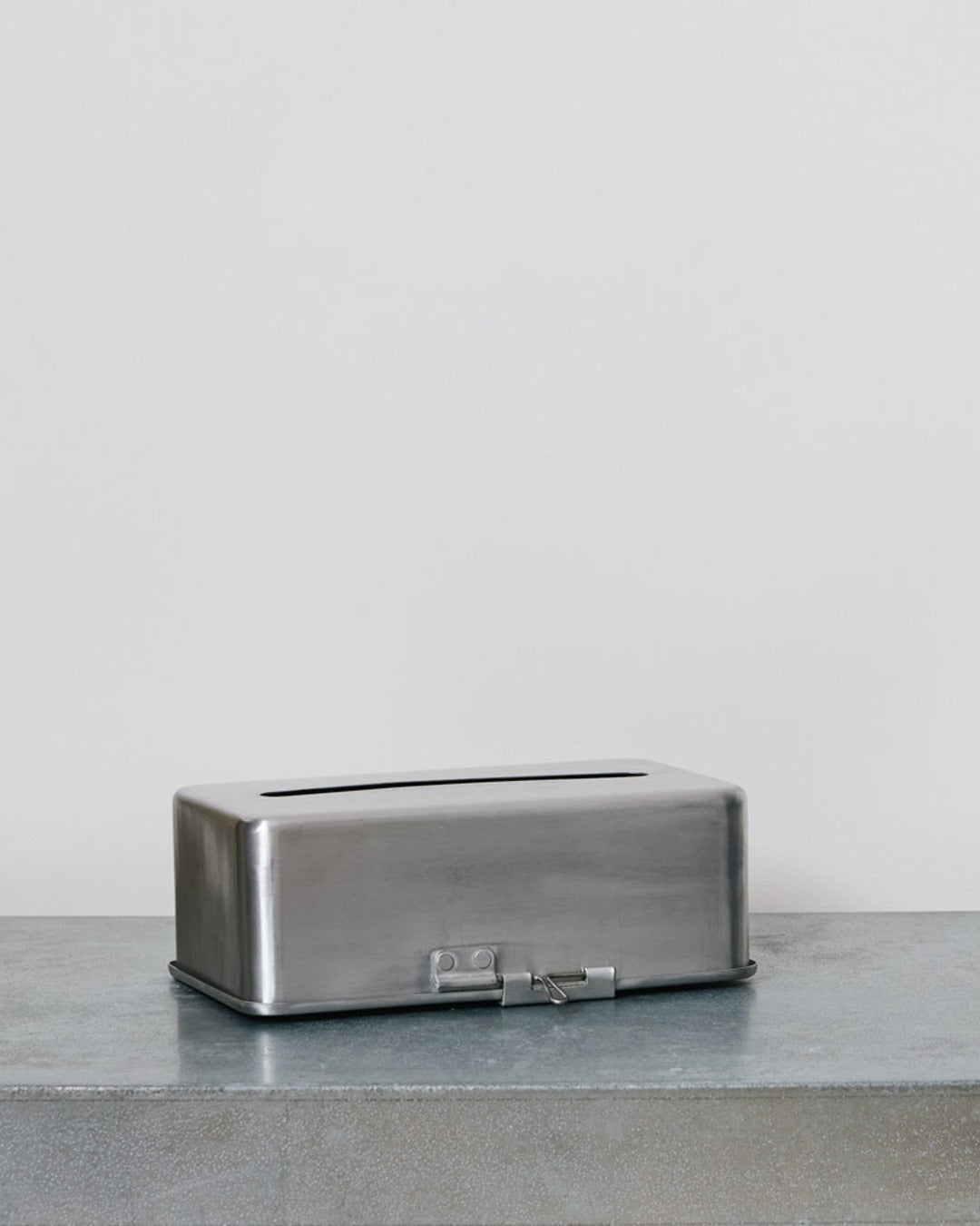 Puebco - Tissue box - Matte Metal