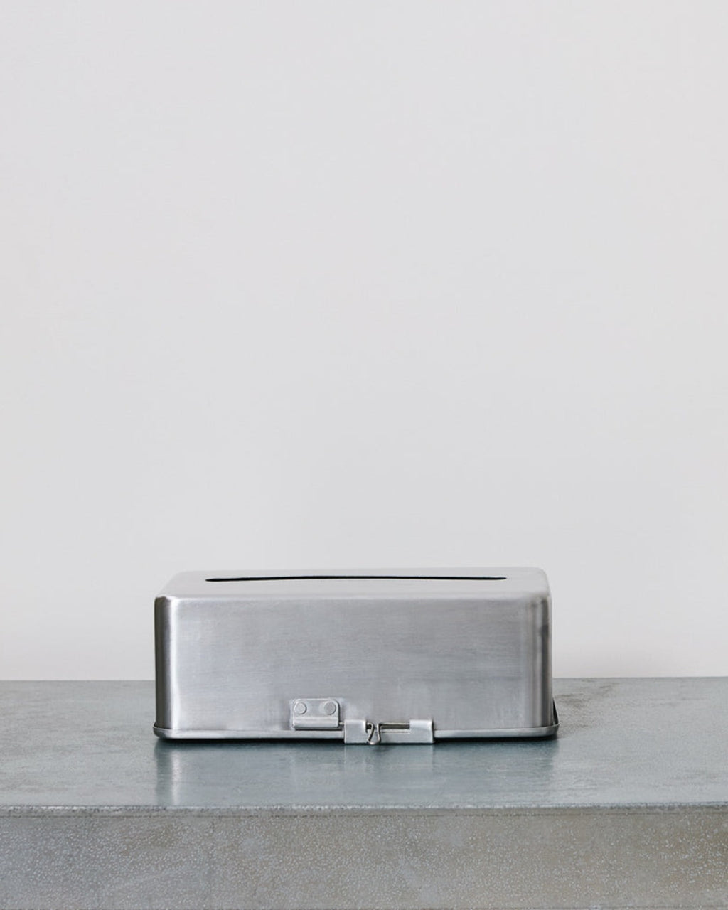 Puebco - Tissue box - Matte Metal