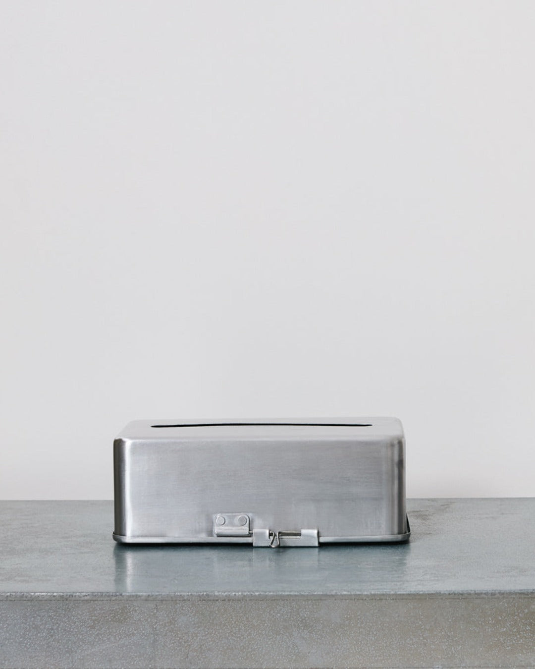 Puebco - Tissue box - Matte Metal