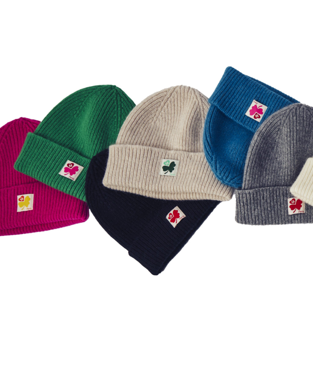 Merci - Bonnet Lucky - Bleu & Vert