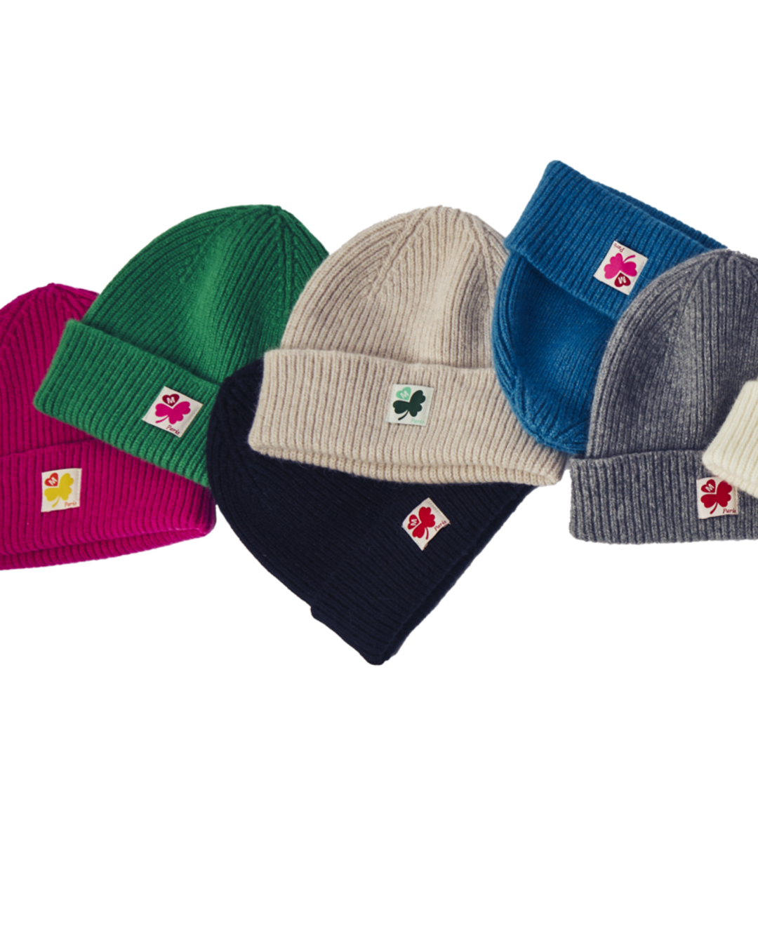 Merci - Bonnet Lucky - Bleu & Vert